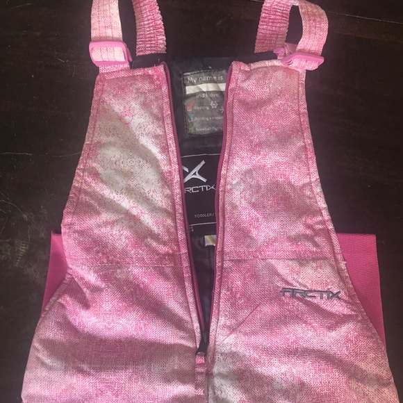 Pink Kids Snow Bib by Arctix - Picture 6 of 7